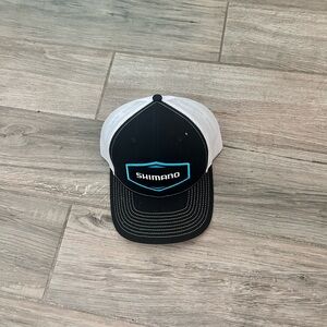 Shimano navy and White Cap with Blue Logo